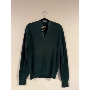 Vintage L.L. Bean Cotton‎ Henley Sweater
